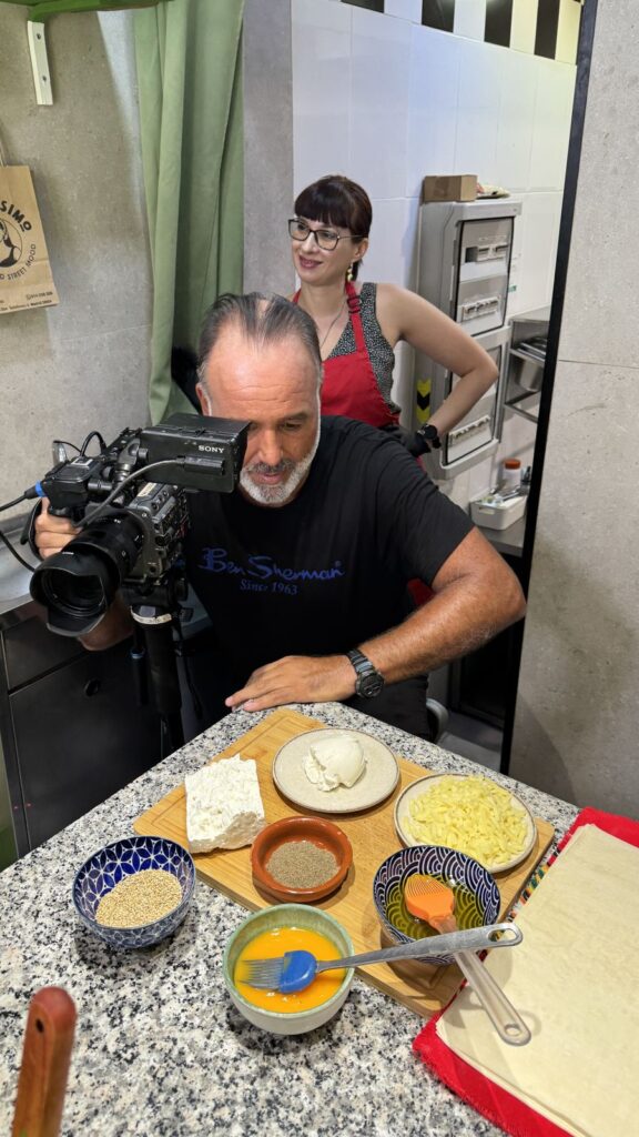 Ingredientes preparados para la grabación de Canal Cocina en Burekisimo