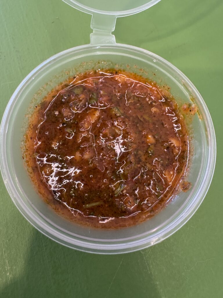 Chimichurri casero vegano para acompañar el burek/börek