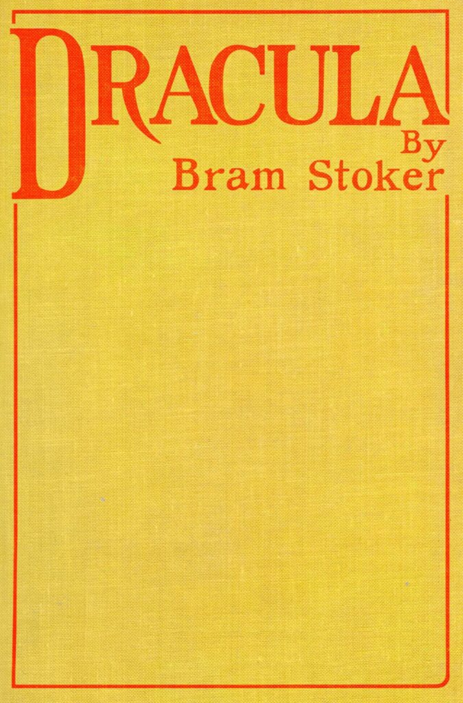 Portada de la primera edición de Drácula, de Bram Stoker (1897)