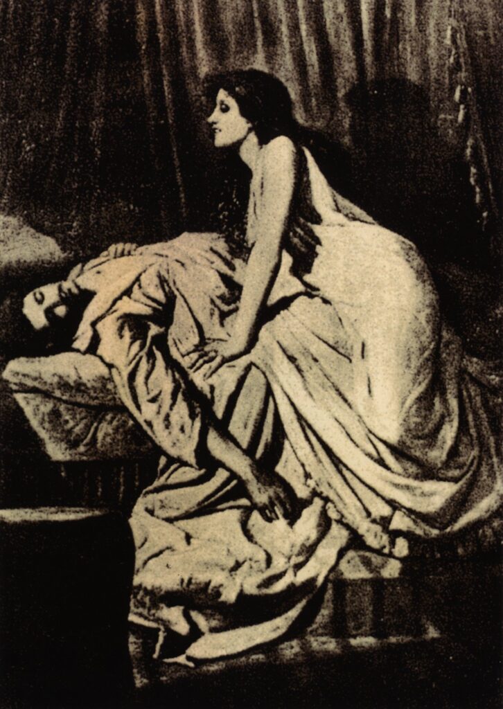 The Vampire, cuadro de Philip Burne-Jones (1897)